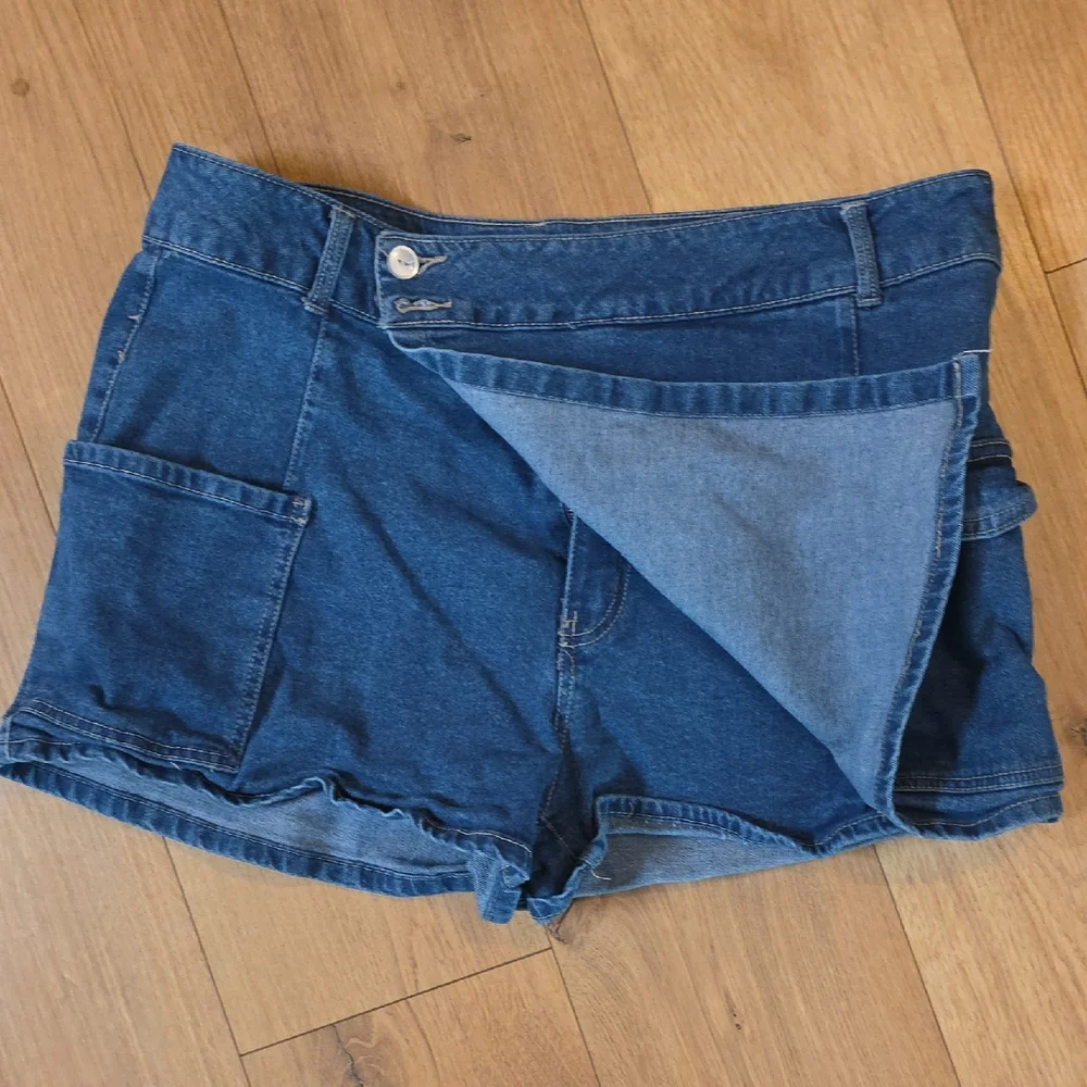 No Boundaries Denim Blue Women's‎ Skort Sz Juniors 21 Xxxl